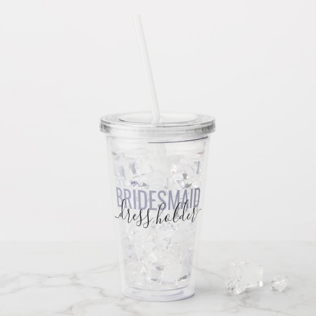 Bridesmaid-samordnare i Brudens sida Namn Take Away Mugg (Framsida Ice)