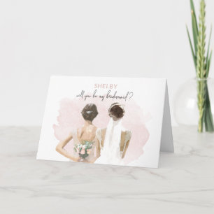 Bridesmaid - Shelby Note Card Kort