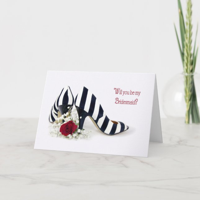 Bridesmaid Shoes och Ro Inbjudan (Framsida)
