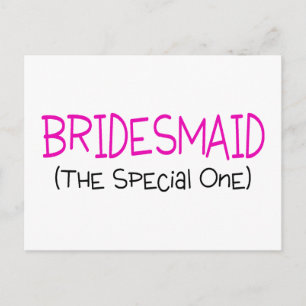 Bridesmaid Speciella Vykort