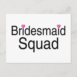 Bridesmaid Squad Vykort