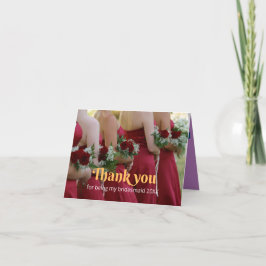 Bridesmaid tack