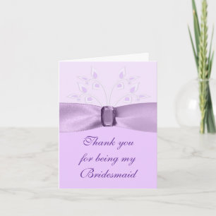 Bridesmaid - tack för ditt kort Lavender Lane