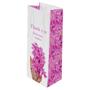 Bridesmaid tack för rosa-porchid bröllopsförmån