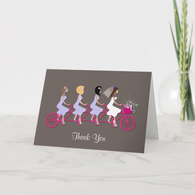 Bridesmaid Tack Greeting Card (Framsida)