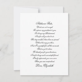 Bridesmaid Tack Script-Dikt