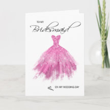 Bridesmaid - tackkort
