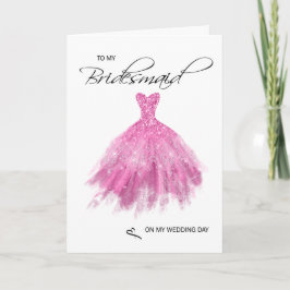 Bridesmaid - tackkort kort