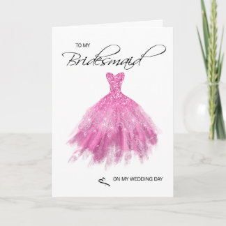 Bridesmaid - tackkort kort