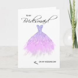 Bridesmaid - tackkort kort