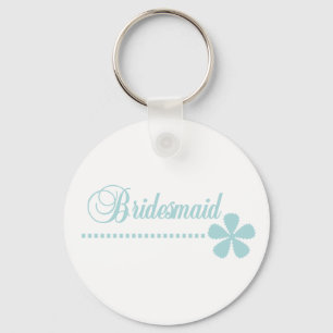 Bridesmaid Teal Elegance Nyckelring