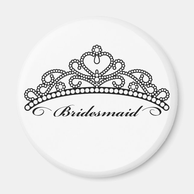 Bridesmaid Tiara Magnet (Framsidan)