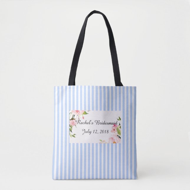 Bridesmaid tobag monogram tygkasse (Framsida)