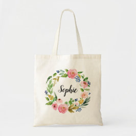 Bridesmaid Tote Bag Frieri Anpassningsbarnas krans Tygkasse