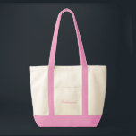 Bridesmaid Tote Tygkasse<br><div class="desc">Tote-väska i naturlig eller rosa med text; Bridesmaid. Anpassa det här objektet eller köp som det är.</div>