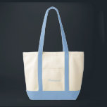 Bridesmaid Tote Tygkasse<br><div class="desc">Tote-väskan med naturlig eller blå text. Bridesmaid. Anpassa den här artikeln eller köp som det är.</div>