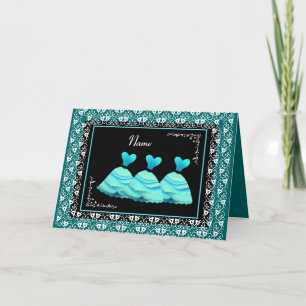 BRIDESMAID - TURQUOISE GOwand TEAL Trim Inbjudan