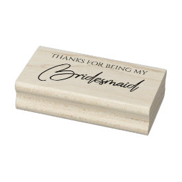 Bridesmaid Typography for Thanks Stämpel