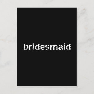 Bridesmaid Vykort