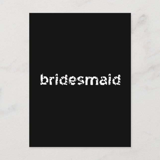 Bridesmaid Vykort (Framsida)