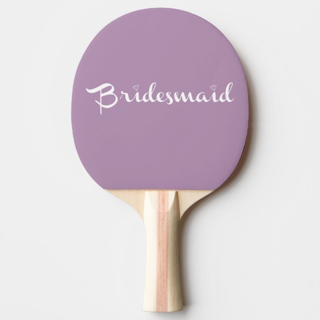 Bridesmaid White på Lilac Pingisracket (Framsidan)