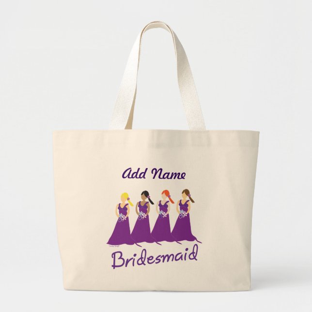 Bridesmaider i Lila Jumbo Tygkasse (Framsidan)
