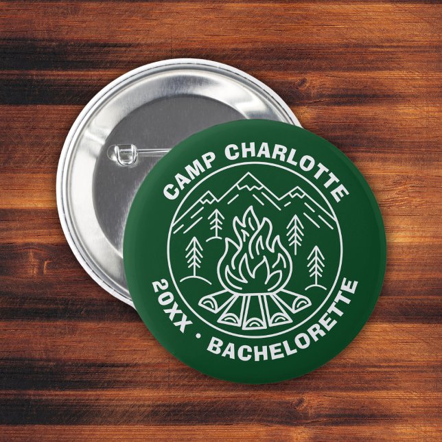 Bridesmaids Badge Anpassningsbar Camp Bachelorette Knapp (Bridesmaids Badge Custom Camp Bachelorette Button
)