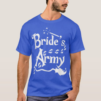 Bridesmaids Bride Matching Top Brudens sida Witch T Shirt