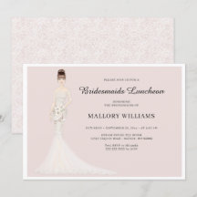 Bridesmaids Luncheon Mode-inbjudan