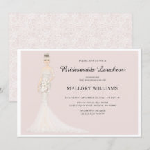 Bridesmaids Luncheon Mode-inbjudan