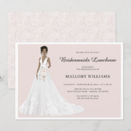 Bridesmaids Luncheon Möhippa Gown-inbjudan Inbjudningar