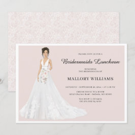 Bridesmaids Luncheon Möhippa Gown-inbjudan Inbjudningar