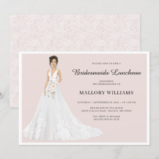 Bridesmaids Luncheon Möhippa Gown-inbjudan Inbjudningar