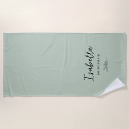 Bridesmaids Sage Green with Botanical