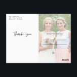 Bridesmaids tacksam Photo Blank Tack Vykort<br><div class="desc">Anpassa dessa briljerade tack som du får med ett av dina favoritfoton på bröllopsdagen. På baksidan lägger du till ett andra foto av dig och dina brudar. Lägg till ditt handskrivna tack så att du får veta hur mycket du värdesätter deras vänskap och support på din stora dag.</div>
