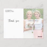 Bridesmaids tacksam Photo Blank Tack