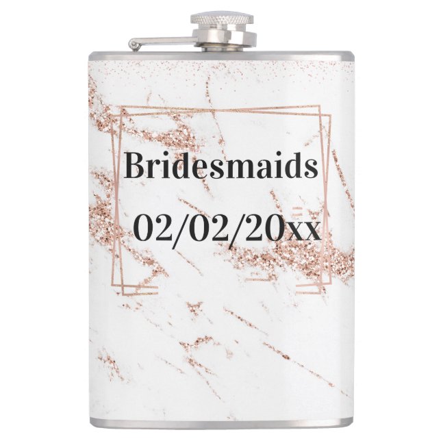 Bridesmaids Tumbler: Ro Guld Elegance Fickplunta (Framsidan)