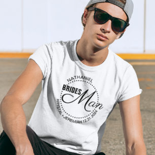 Bridesman Dots Bröllop T Shirt