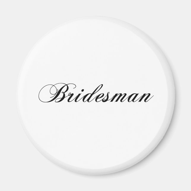 Bridesman Magnet (Framsidan)