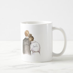 Bridesman? Man för brud för muggbrunettbulle blond Kaffemugg