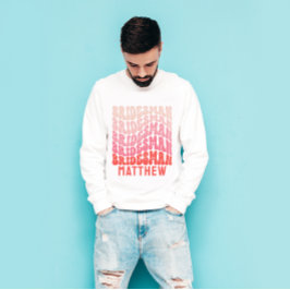 Bridesman Rosa modern girly retro 60:s enkla T Shirt