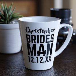 Bridesman Wedding Favor Latte Coffee Mugg