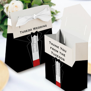 Bridesmen Marskalkar Bröllop Tack Tuxedo Presentaskar