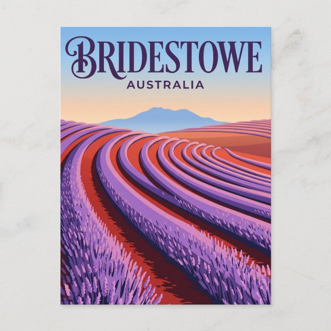 Bridestowe Lavender Estate Australien Vykort (Framsida)
