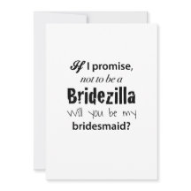 Bridezilla - Brudtärna inbjudan