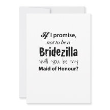 Bridezilla - Brudtärna-inbjudan