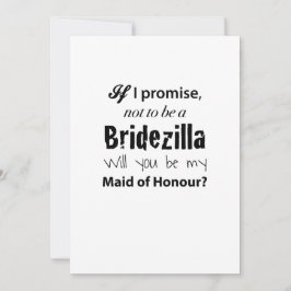 Bridezilla - Brudtärna-inbjudan Inbjudningar