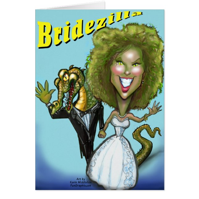 Bridezilla Card Hälsningskort (Framsidan)