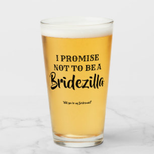 Bridezilla - Funny Bridesmaid Frieri Glaskopp