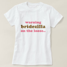 Bridezilla i lösvikt | Roligt Tigerprint T-Shirt